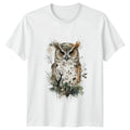 Owl Forest Watercolor T-Shirt Wildlife Nature Gift For Him And Her