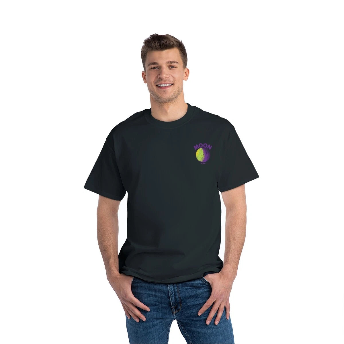Dr Pacific Oversized Moon T-Shirt, Short-Sleeve T-Shirt