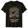 Old School Chopper Motorcycle Dirty Garage Mens Tee Womens Top Graphic T-Shirt