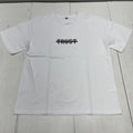 Trust Graphic Shirt Mens Medium White Short Sleeve Strikethrough Streetwear