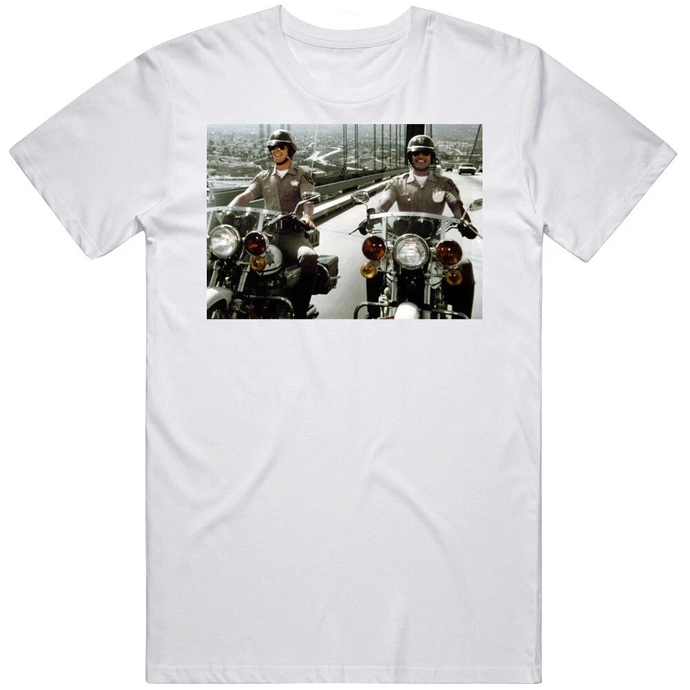 Chips Ponch Jon California Highway Tv T Shirt
