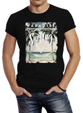 Excotic Island Paradise Summer Slim Fit Neverless® Men's T-Shirt