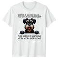 Cute Black Schnauzer Dog Paws T-Shirt Miniature Terrier Owner Dog Lover
