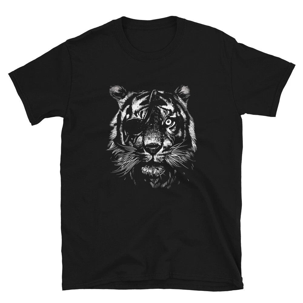 Tiger With An Eyepatch Cool Graphic T-Shirt