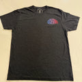 Cotton Bureau Mens M Charcoal Gray Brain Graphic T-Shirt Neural Network Science