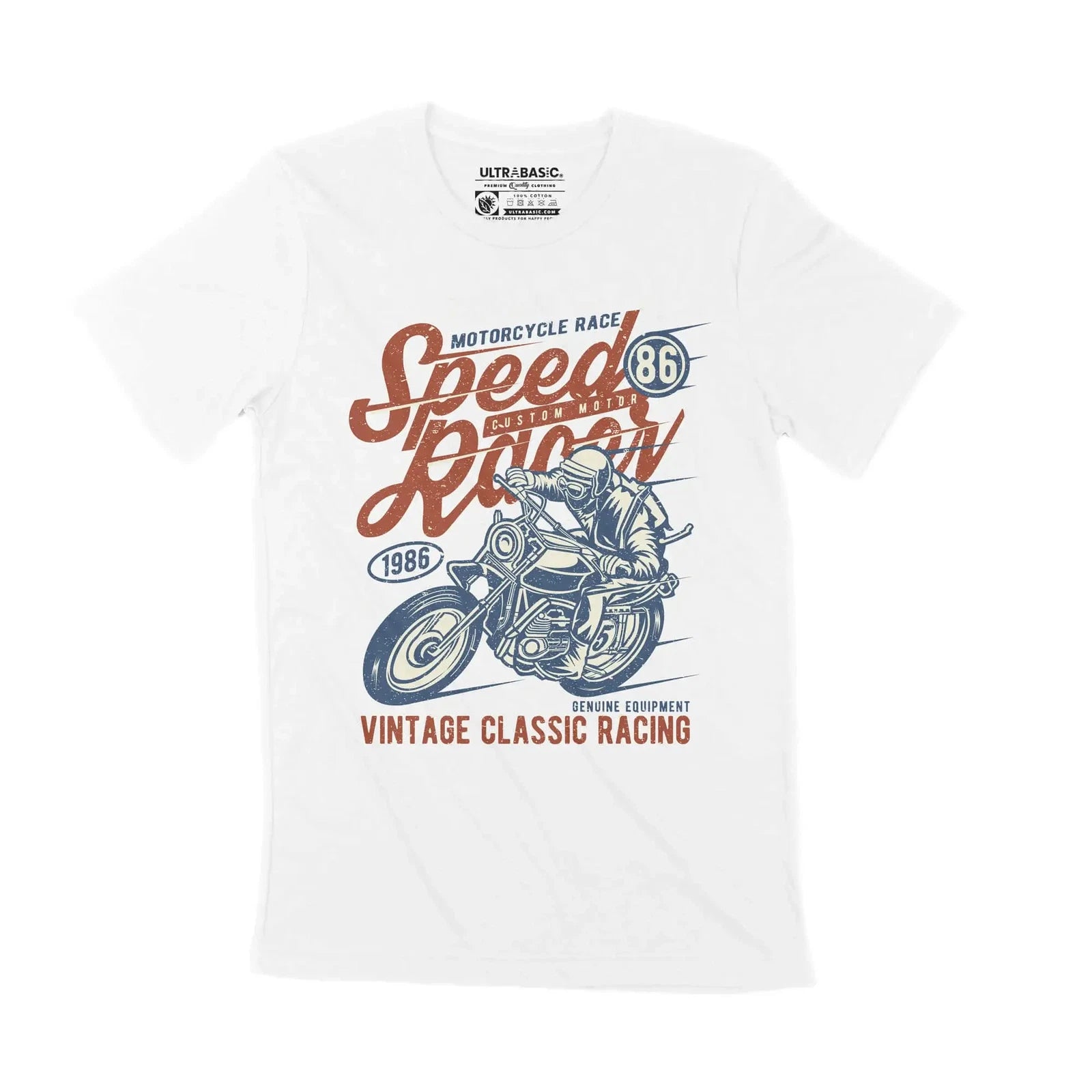 Men's Graphic T-Shirt Speed Custom Motor Racer - Vintage Classic Racing