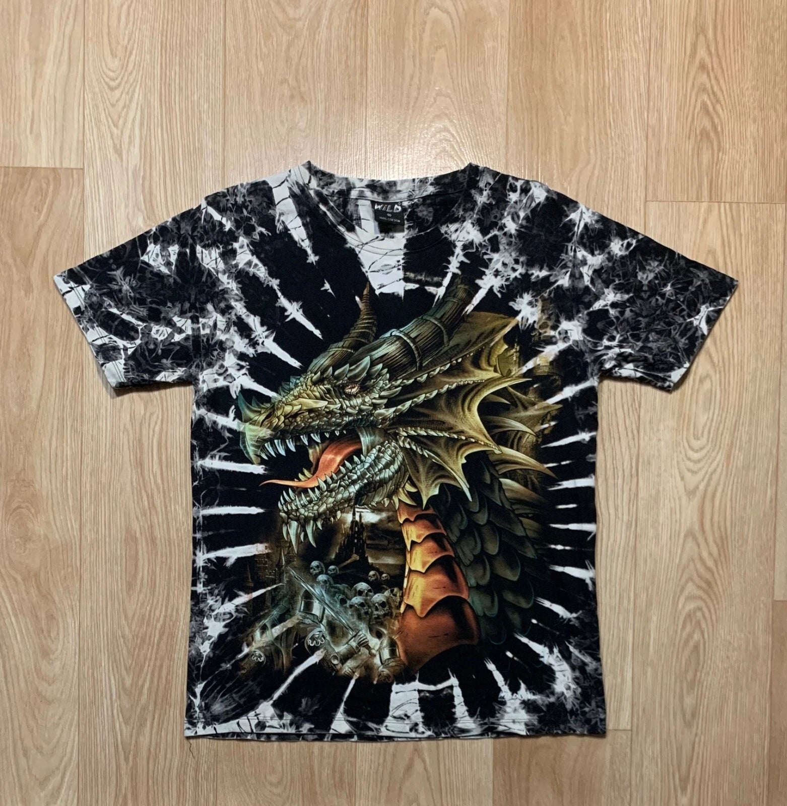 🔥🐉 Dragon All Printed Y2K Multicolor T-Shirt