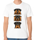 Rottweiler See Hear Speak No Evil Funny Graphic Unisex T-Shirt Dog Tee