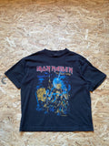 Black H&M Iron Maiden 2025 Double sides Graphic tee Small Oversized fit men's