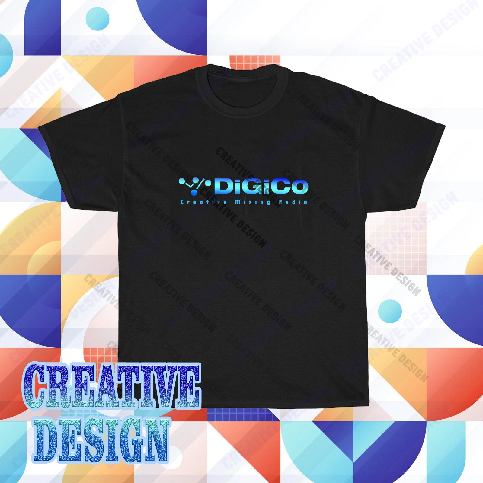 New DiGiCo Creative Mixing Audio Logo T-Shirt Funny Size S to 5XL