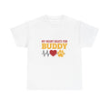 Custom Golden Retriever Paw Print Heartbeat Shirt Personalized Pet Name Tee