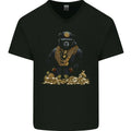 Money Bear Cash Hustle Mens V-Neck Cotton T-Shirt
