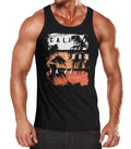 Men's tank top California lettering palm trees print shirt muscle shirt muscle