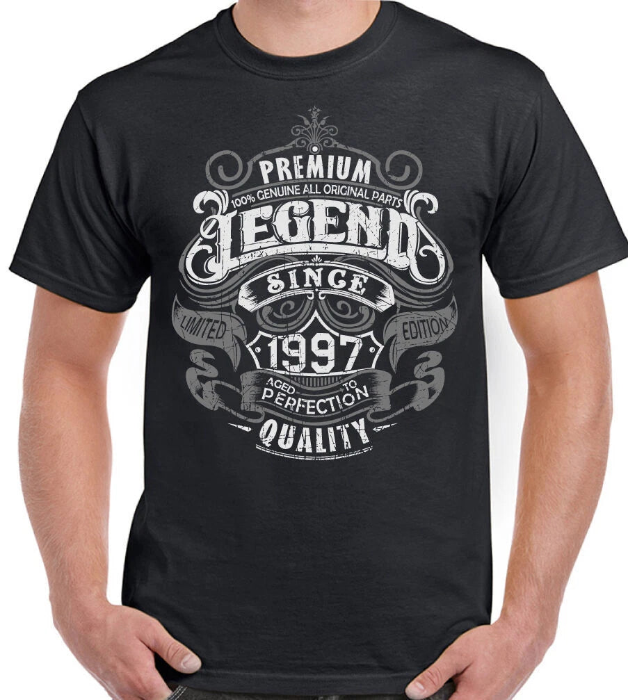 29th Birthday T-Shirt 1997 Mens Funny 29 Year old Top Premium Legend Since