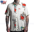 Sullen Art Collective On The Rocks SCM8064 Short Sleeve button Up Shirt For Men