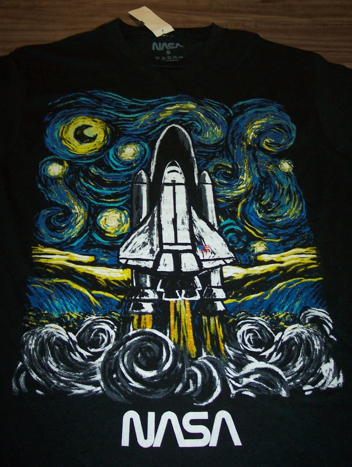NASA POP ART Spaceship Rocket T-Shirt MENS SMALL NEW w/ TAG