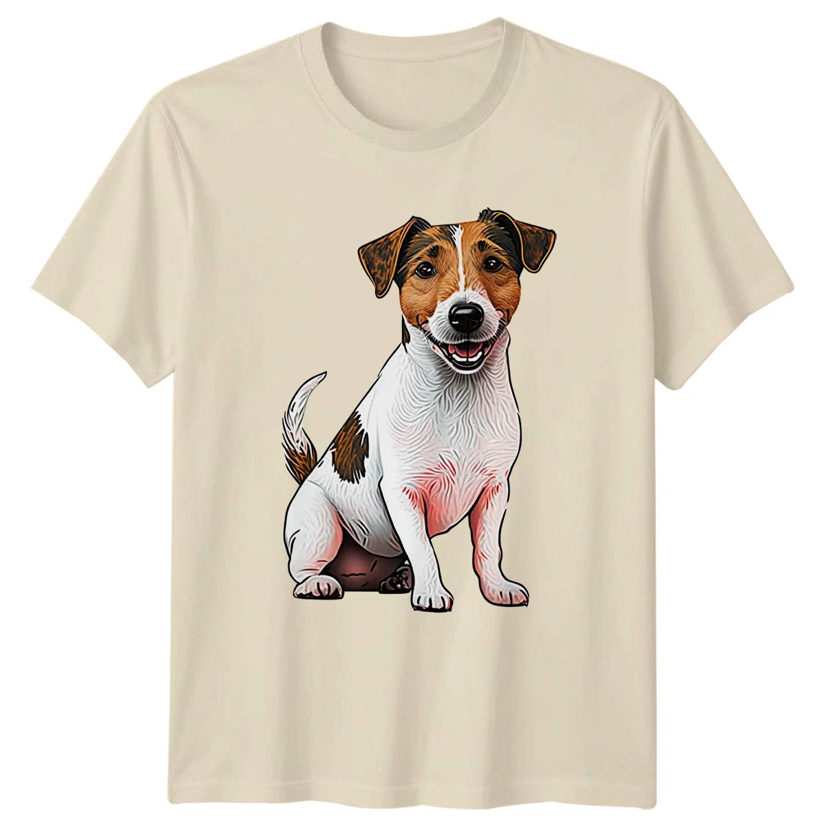 Jack Russell Terrier Dog Animals Mens T-Shirt Womens Tee Graphic Unisex Top