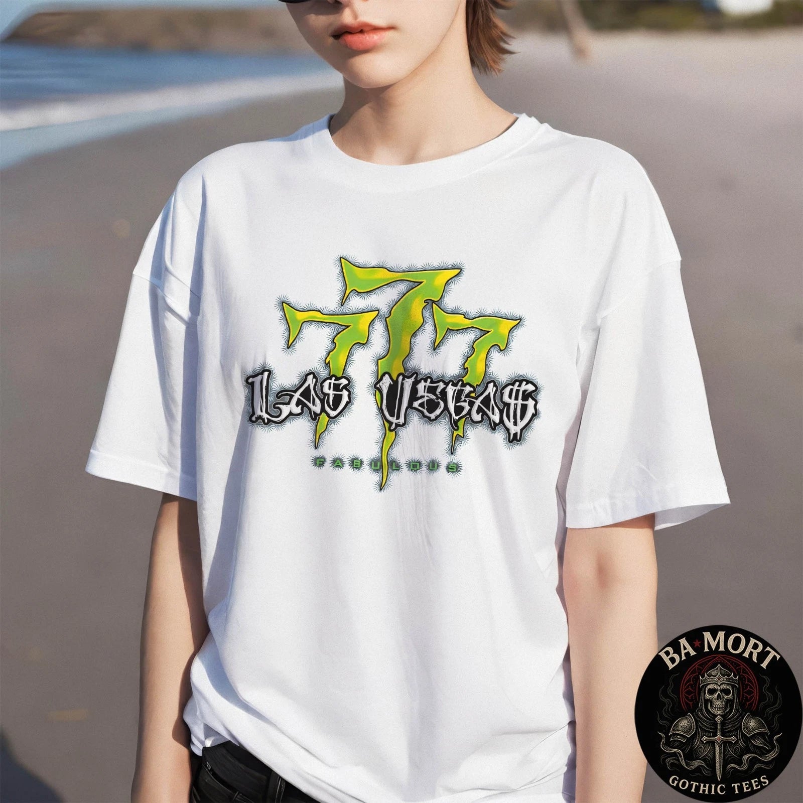 Lucky Seven Gambling Art Streetwear T-Shirt