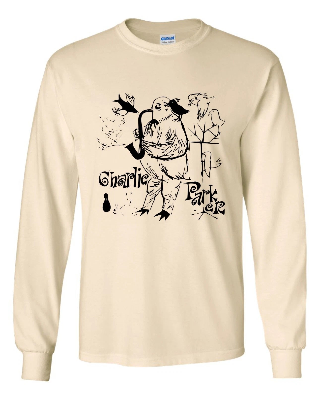 Charlie Parker Long Sleeve T-Shirt - Bebop Jazz, Verve, Bird, Dizzy Gillespie