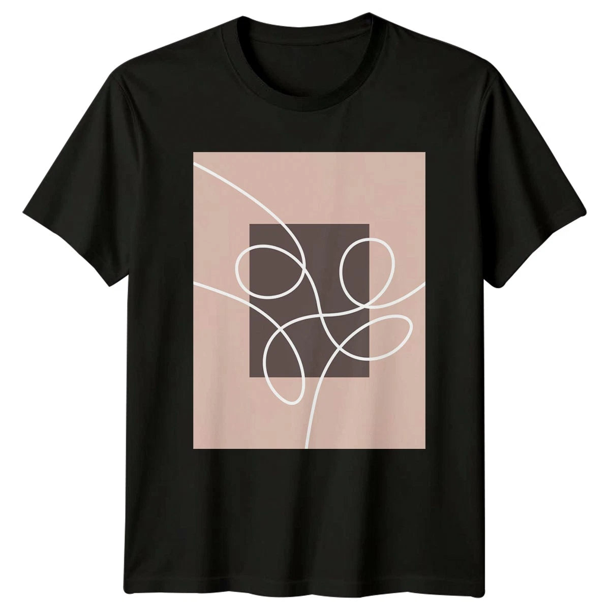 Abstract Minimalist Boho Line Art Graphic T-Shirt Boho Line Art Abstract Art