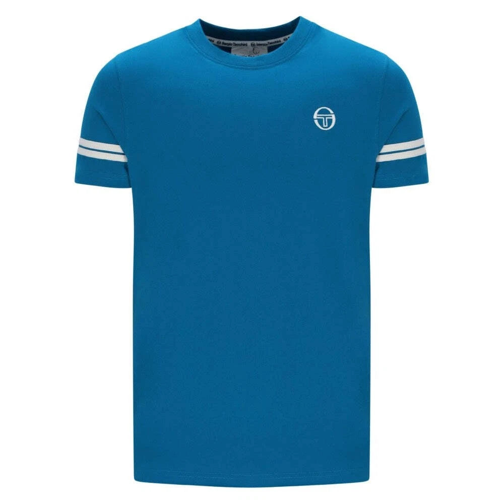 Sergio Tacchini Grello T-Shirt Mykonos Blue and Gardenia