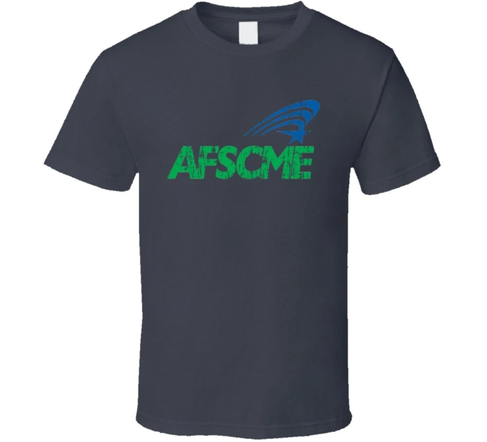 AFSCME US Trade Unions Trendy Worn Look T Shirt