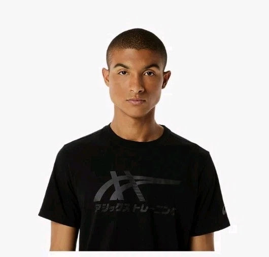 Asics 2031D123 Tiger Tee 001 Performance Black/Graphite Grey Training Men, M