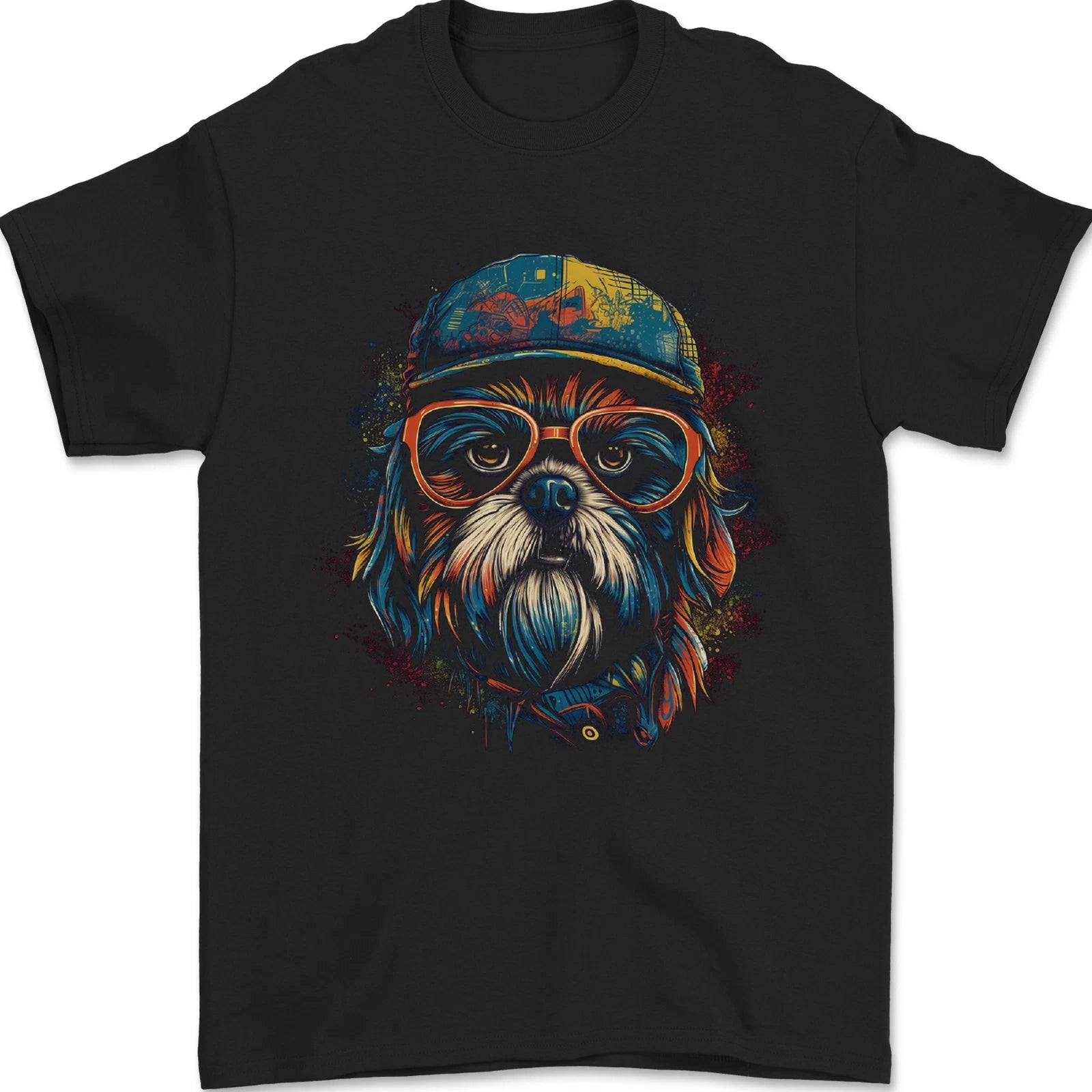 A Cool Shih Tzu Dog Mens T-Shirt 100% Cotton