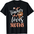 Just A Girl Who Loves Sloths Teacher Christmas Gift Idea Gift Unisex T-Shirt