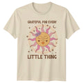 Grateful For Every Little Thing Celestial Sun Boho T-Shirt