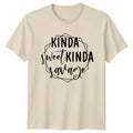 Kinda Sweet Kinda Savage Sarcastic Graphic Funny Adult T-Shirt