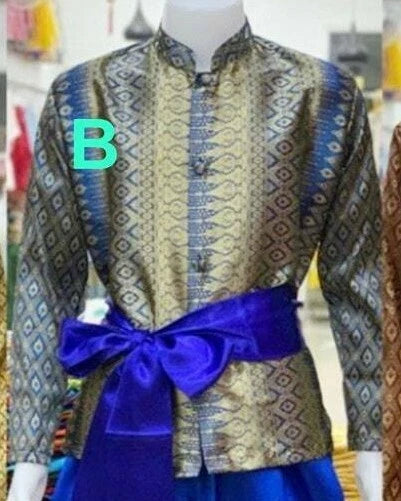 Asian shirt for men, khmer clothes khmer shirt Thai-lao dress,Thai Traditional