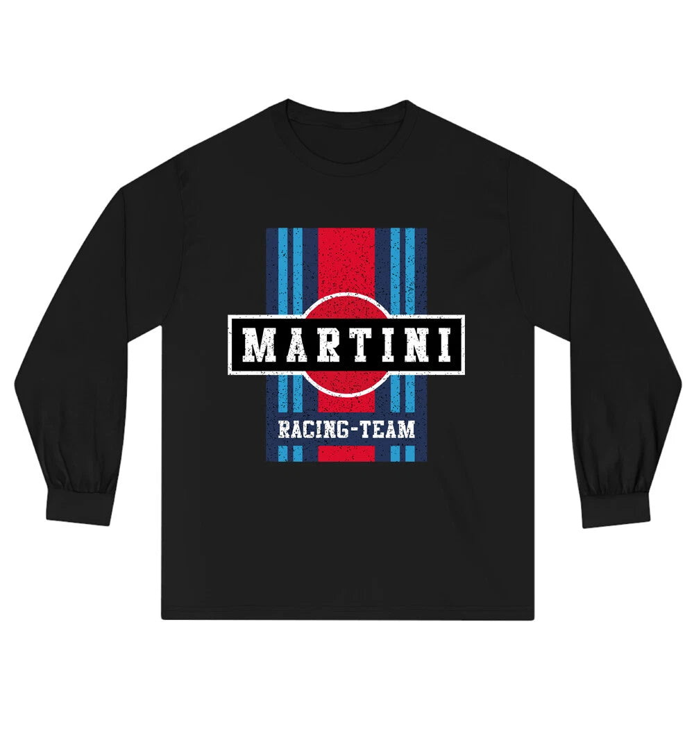 Martini Racing Team Men's Black Long Sleeve Size S to 3XL