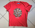 ADIDAS VINTAGE y2k T-SHIRT TREFOIL streetwear hip-HOP sport