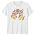 Pastel Rainbow Starfish Kawaii Mens T-Shirt Ladies Tee Graphic Top