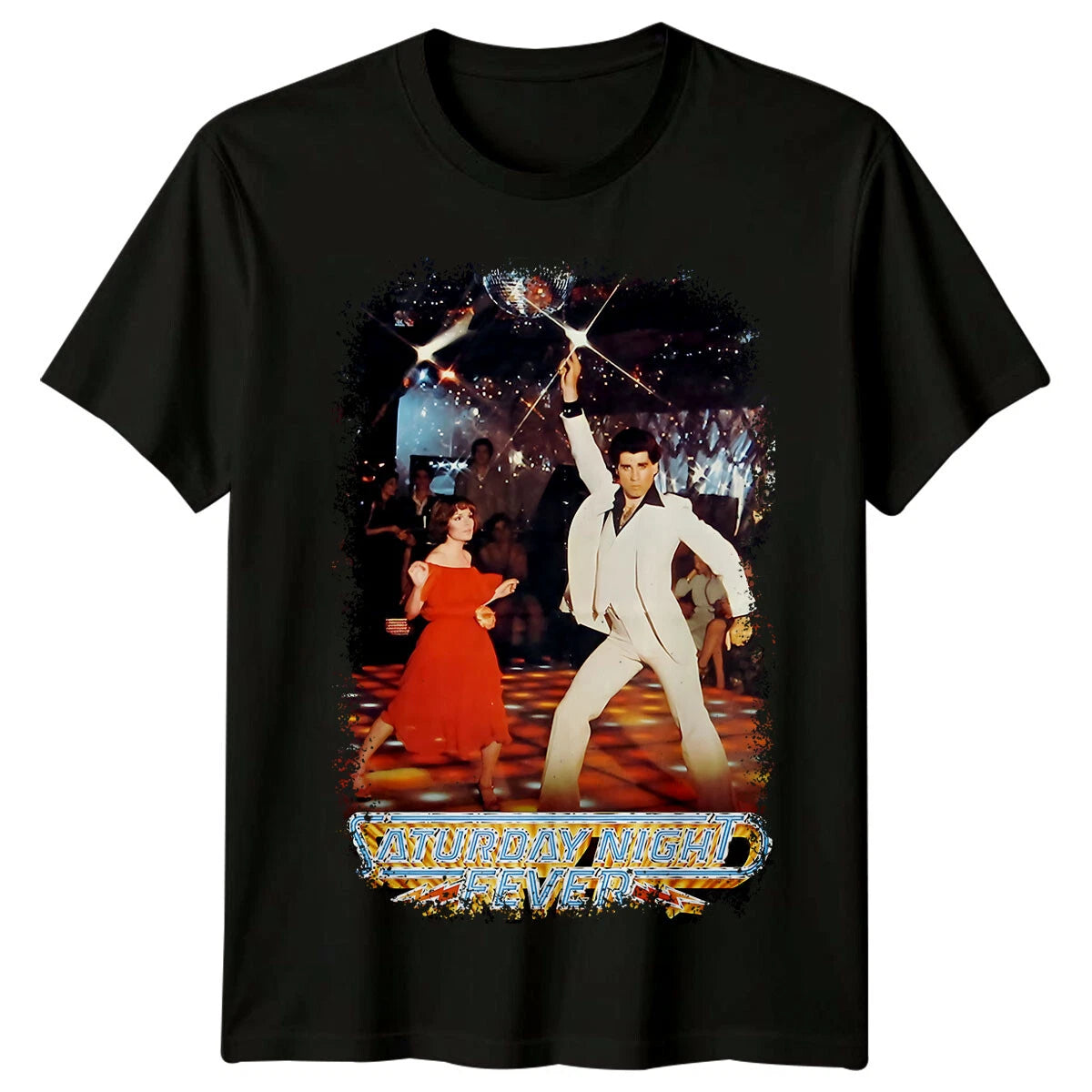 Saturday Night Fever (1977) Movie Poster Inspired T-Shirt Retro 70s Tee Unisex