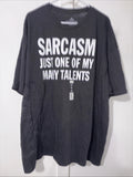 Sarcasm Just One Of My Many Talents T Shirt M Medium Med Black Cotton
