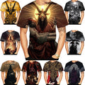 Satan Hip Hop Streetwear 3D womens/mens Short Sleeve T-Shirt Casual Tops Tee