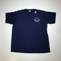 Port & Co. Mens 2XL "In My Cheer Dad Era" in Navy Blue Retro Y2K Print T-Shirt