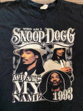 snoop dogg black t-shirt 1993 Y2K size L