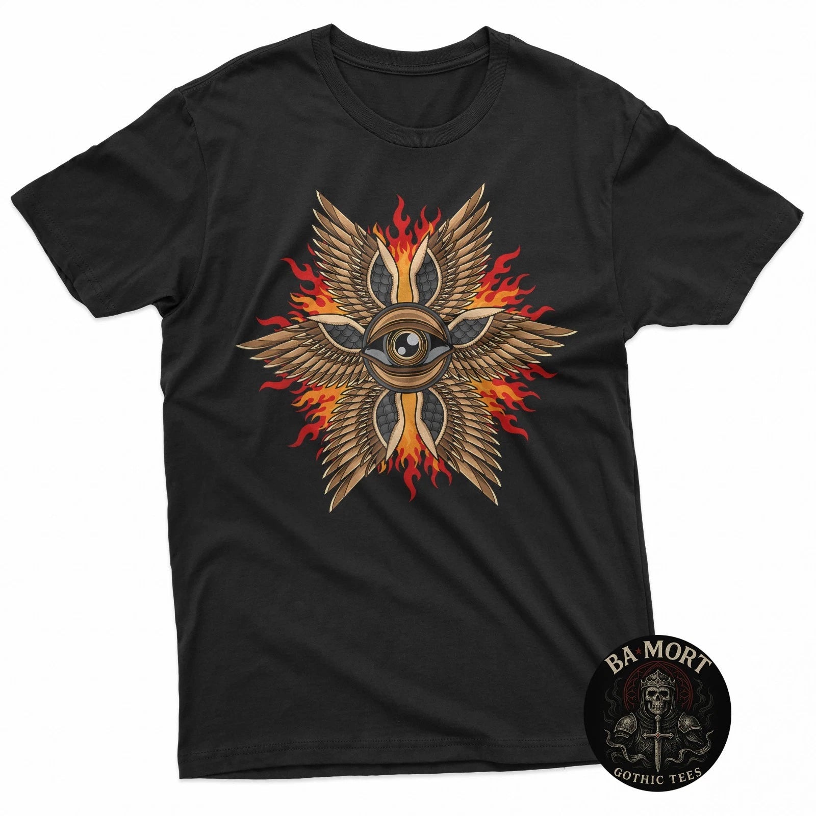 Biblically Accurate Angel Seraphim Ophanim Gothic Angel T-Shirt