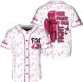 Custome Breast Cancer Jersey, Pink Ribbon Awareness Soccer Shirt 3D