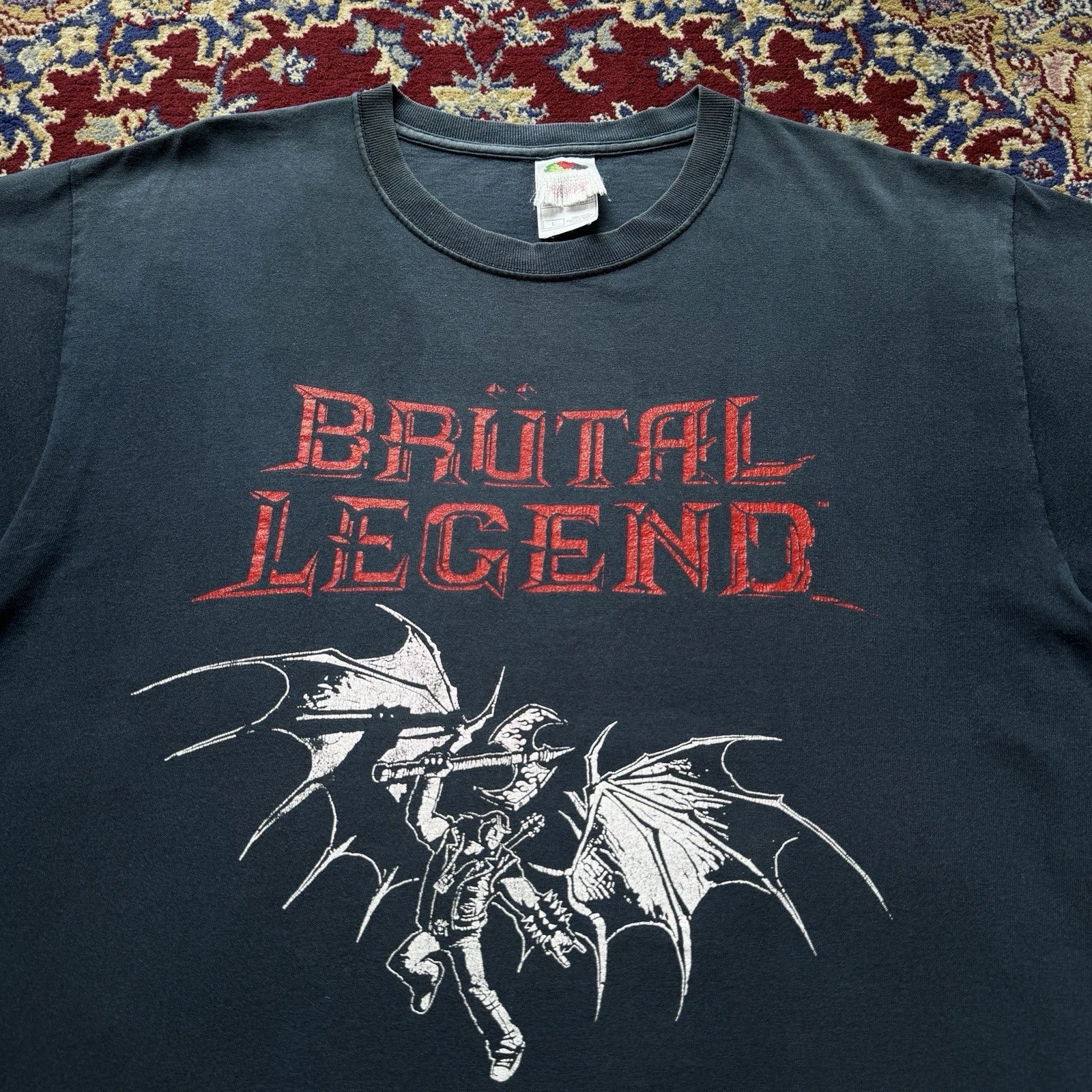 Vintage 2009 Brutal Legend Tour Of Destruction Promo Video Game T-shirt 2000s