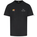 Embroidered T-shirt hetas logo  / company name in text