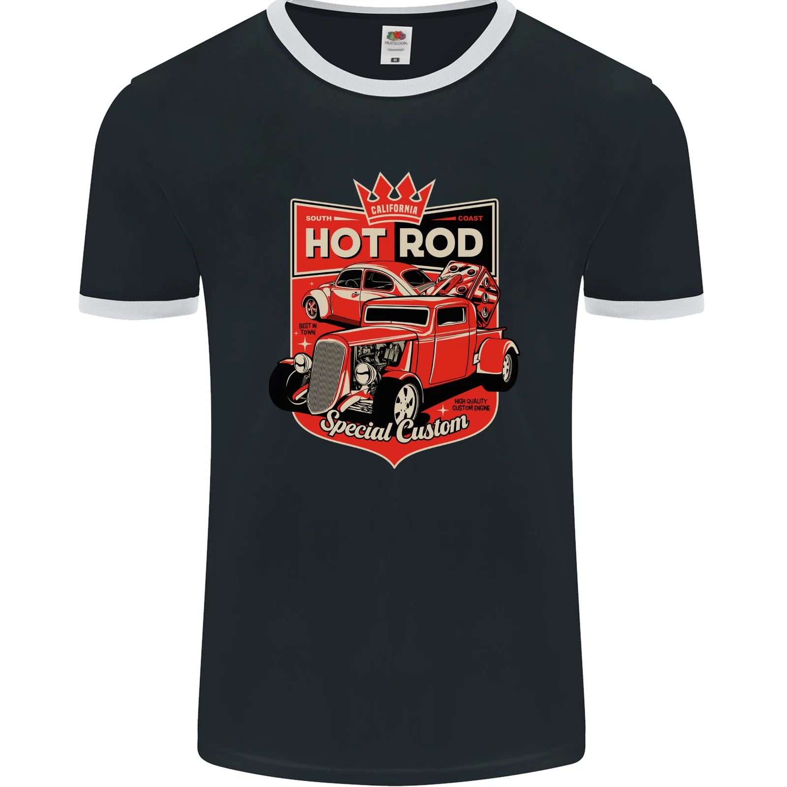 California Hot Rod Special Custom Mens Ringer T-Shirt FotL