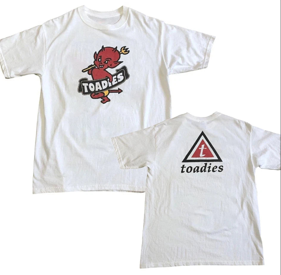 The Toadies Rubberneck Band Tour T Shirt Mens Graphic Devil White