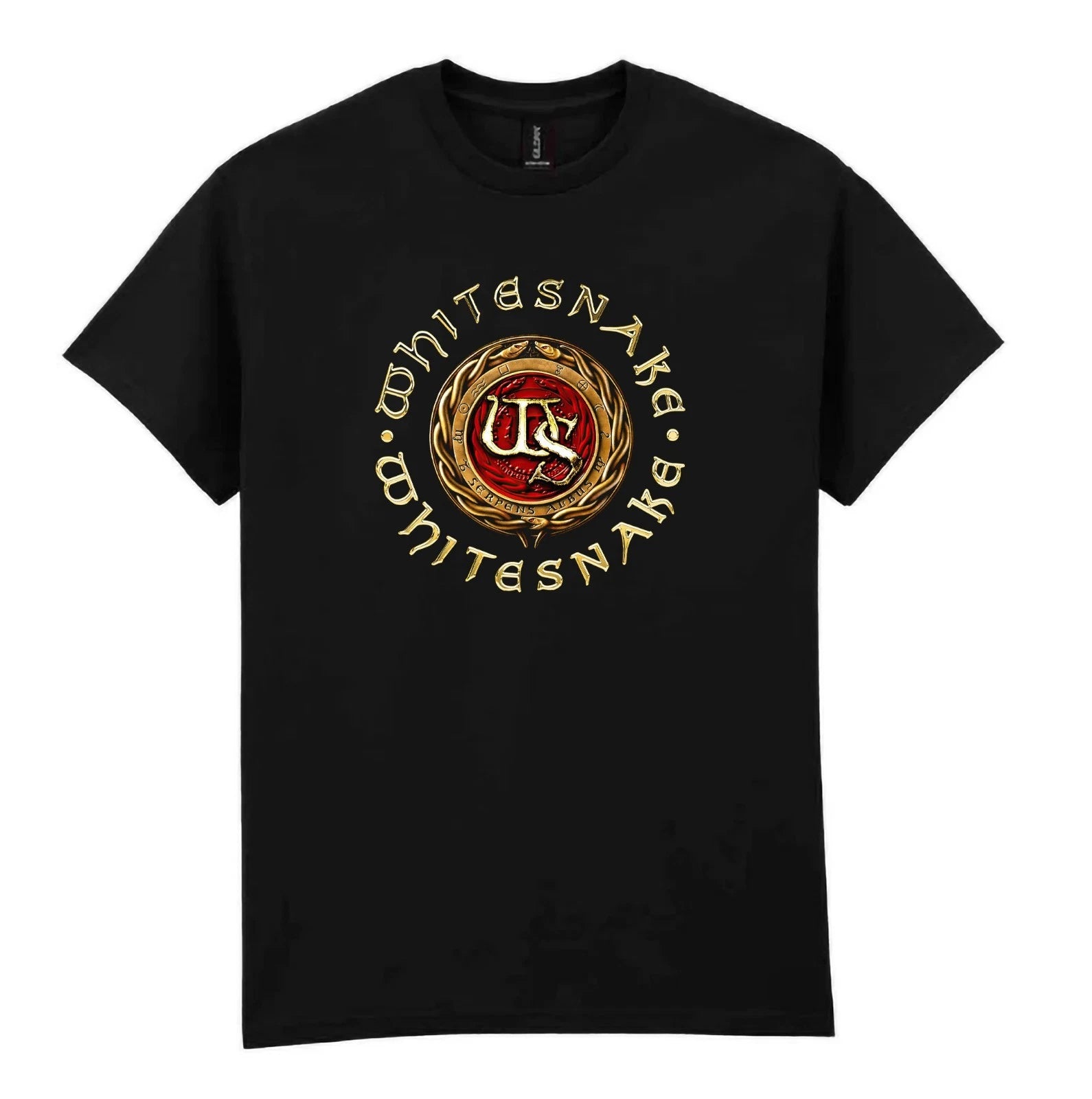 WhiteSnake Serpent Black  T-Shirt I Ultra cotton I Short Sleeve I Hard Rock  Tee