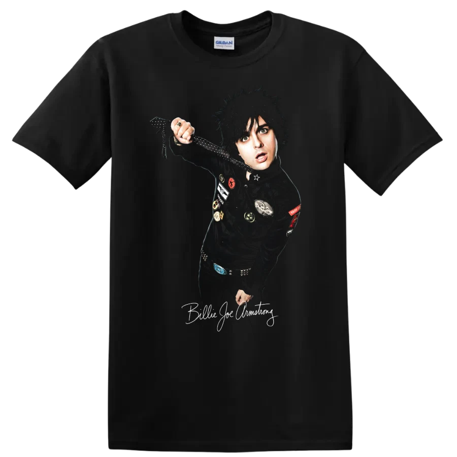 Billie Joe Armstrong Pop Punk Portrait T Shirt Green Day Fan Art Music Tee