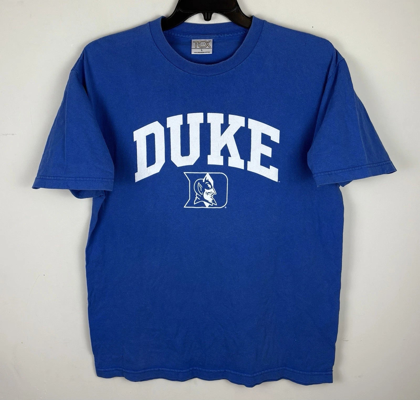 Vintage 90s Y2K Super University Graphic T-Shirt / Blue / Size Large
