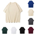 Men T-Shirt Casual Pullover Casual Daily Wear Short Sleeve Pullover Solid Color